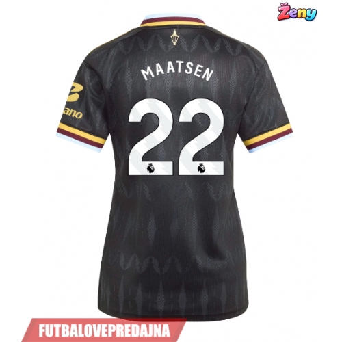 Lacne Ženy Futbalové dres Aston Villa Ian Maatsen #22 2026-27 Krátky Rukáv - Preč